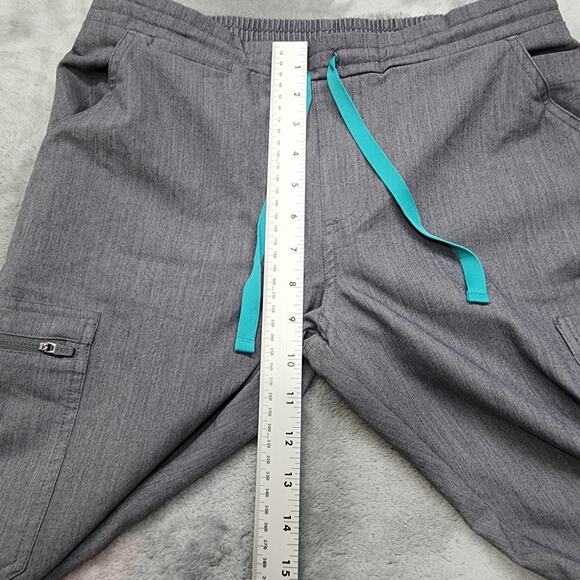 Figs Pants Womens S Gray Yola Skinny Straight Scrub Pant Uniform Medical Work - Picture 9 of 12